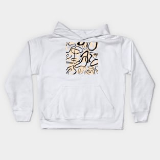 Abstract hand drawing sketch Kids Hoodie